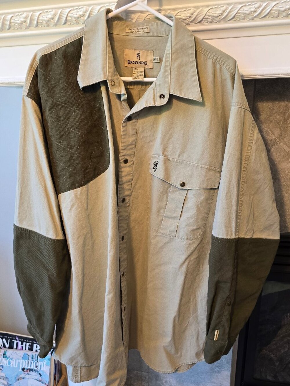 Vintage Browning super natural men outdoor shirt, 90's, size 2XL